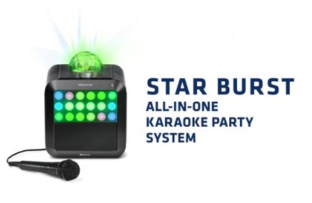 Singsation Star Burst SPKA25 - Dynamic All-In-One Karaoke System